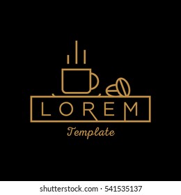 Coffee Minimal Sign Vector Design