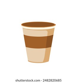 
Coffee in minimalist design, flat style.