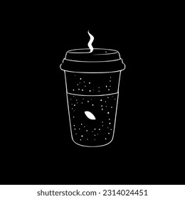 Coffee - Minimalist and Flat Logo - Vector illustration