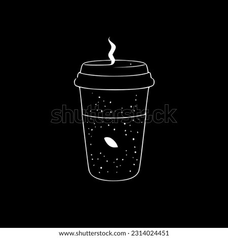 Coffee - Minimalist and Flat Logo - Vector illustration