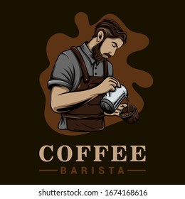 Coffee mixers logo template for coffee shop