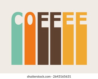 Coffee Modern Popular Drink Theme. Contemporary Lifestyle Beverage Symbol. Latte, Cappuccino, Americano Coffee Morning Drink. Cafe Bar Card Web Banner Design Element. Bean Shop Advertising. 