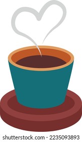 Coffee morning cup caffeine drinks vector illustration isolated over white background.