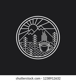 Coffee and Mountain logo