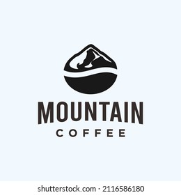 Coffee Mountain Logo Restaurant Logo Stock Vector (Royalty Free) 2116586180