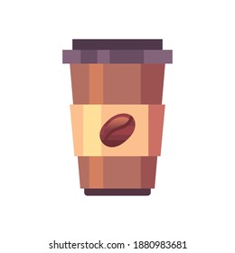 tazón de café con diseño de frijol café café desayuno y bebida tema Vector ilustración