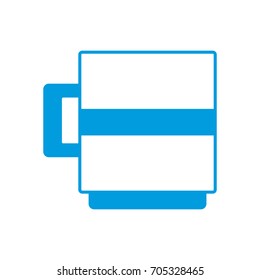 coffee mug beverage porcelain object isolated on white background