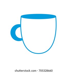 coffee mug beverage porcelain object line icon isolated on white background
