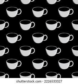 Kaffeebeutel-Kontrast nahtloses Muster