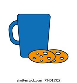 coffee mug and cookie icon