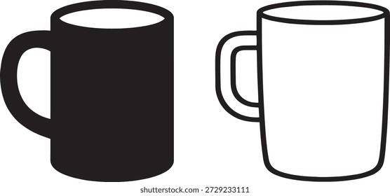 Conjunto de iconos de taza de café