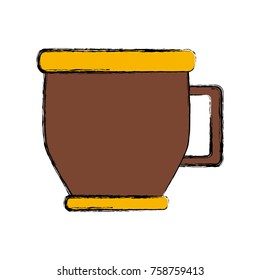 Coffee mug cup icon vector illustration graphic design