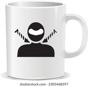 coffee mug cup vector art design eps 