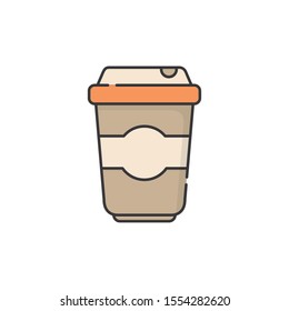 Coffee mug design, drink breakfast beverage shop morning restaurant theme Vector illustration
