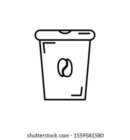 Coffee mug design, drink breakfast beverage shop morning restaurant theme Vector illustration