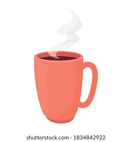 diseño de taza de café café café café desayuno y bebida tema Vector ilustración