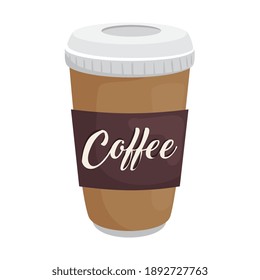 coffee mug design of drink caffeine breakfast and beverage theme Vector illustration