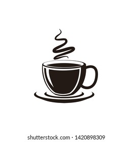 Coffee mug design logo - Vector