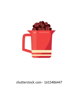 Coffee mug design of time drink breakfast beverage shop morning store aroma and caffeine theme Vector illustration