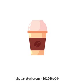 Coffee mug design of time drink breakfast beverage shop morning store aroma and caffeine theme Vector illustration