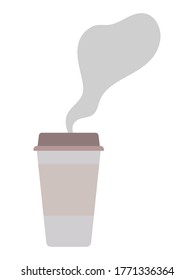 Coffee mug design of time drink breakfast beverage shop morning store aroma and caffeine theme Vector illustration