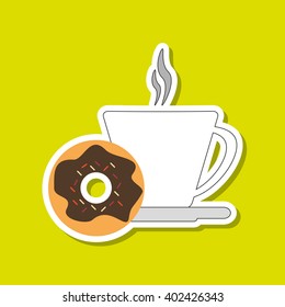 Coffee mug  design, vector illustration