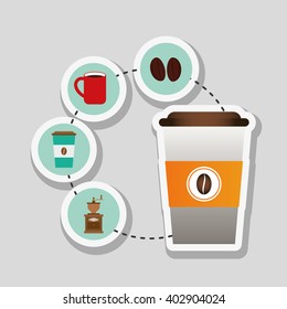 coffee mug design , vector illustration