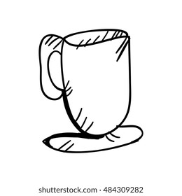 coffee mug drawn design