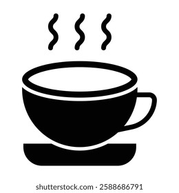 Coffee Mug Glyph Icon Design For Personal And Commercial Use