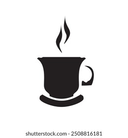 Coffee mug hot drink silhouette icon