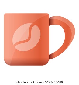 Coffee mug icon. Cartoon of coffee mug vector icon for web design isolated on white background