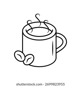 Coffee Mug icon clean and modern vector illustration