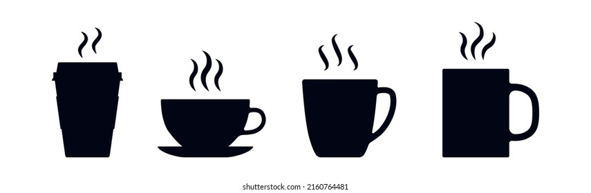 Coffee or mug icon collection