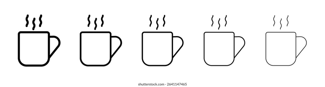 Coffee mug icon concept. graphic design, logo, Web, UI.