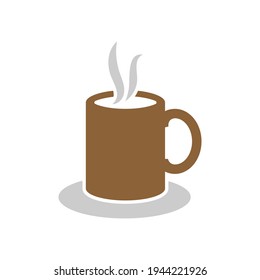 Icono de tazón de café plantilla de diseño ilustración vectorial