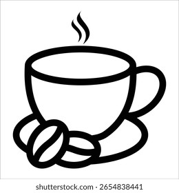 Elemento del icono de la taza de café para el diseño