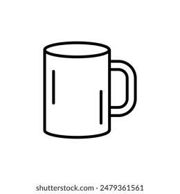 Icono de taza de café ideal para cafés y bebidas