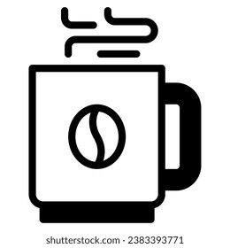 Coffee Mug Icon Illustration, for UIUX, infographic, etc