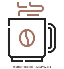 Coffee Mug Icon Illustration, for UIUX, infographic, etc
