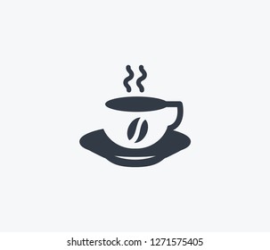 Coffee mug icon isolated on clean background. Coffee mug icon concept drawing icon in modern style. Vector illustration for your web mobile logo app UI design.