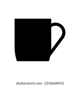 Icono de tazón de café, logotipo aislado en fondo blanco