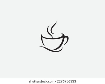 Coffee mug icon make with vector.