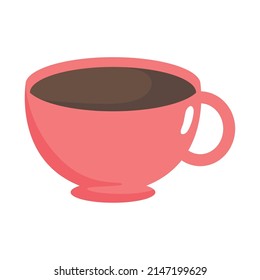 coffee mug icon on white background