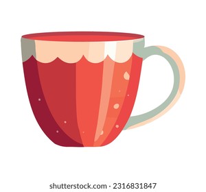 Coffee mug icon on white background icon isolated