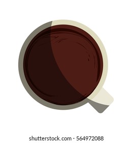 coffee mug icon over white