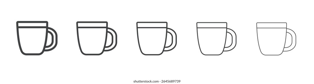 Coffee mug icon simple illustration logo art