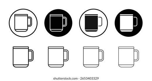 Coffee mug icon simple vector isolated symbol