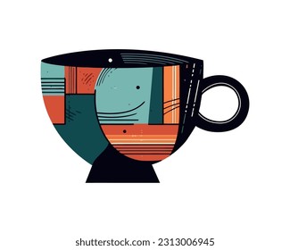 Coffee mug icon symbolizing caffeine and heat icon isolated