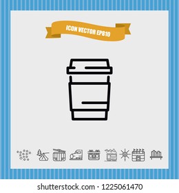 Coffee mug icon vector