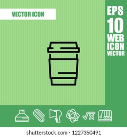Coffee mug icon vector